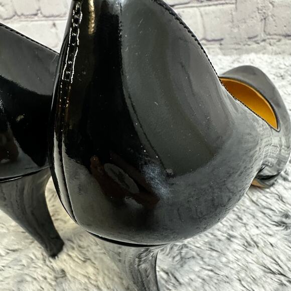 Cole Haan Air Chelsea Black Patent Leather Heels Size 9B Classic Formal Wedding - Picture 6 of 11